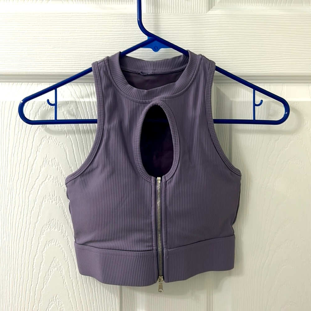 Sveltebelle small purple sports bra